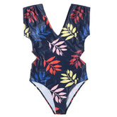 Animal Print One Piece Swimwear